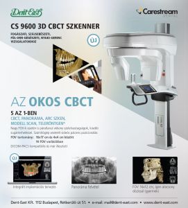 CS 9600 CBCT szkenner - Intraorális képalkotás - fogászati berendezések